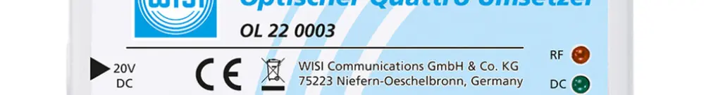 Unité terminale Quattro WISI avec DVB-T+FM, FC/PC 