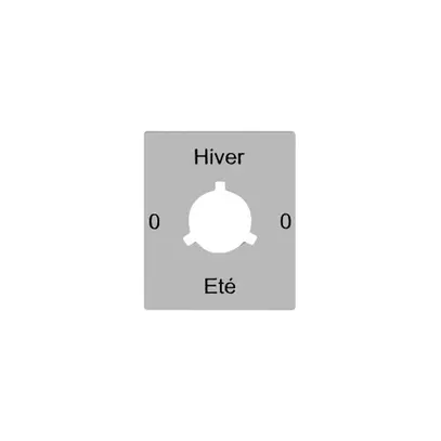 Kennscheibe 0-Hiver-0-Eté für Drehschalter FLF FH 