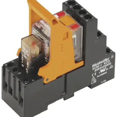 Interface relais WM RCMKIT-I 230VAC LED rouge 2C bouton test 240VAC, 12A 