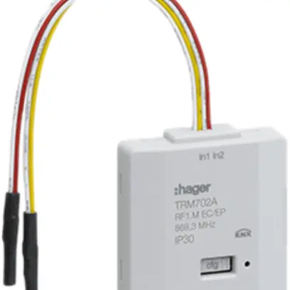 Entrée binaire KNX RF INC double TRM702A à batterie 