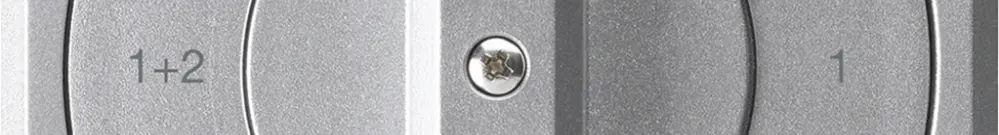 UP-Drehschalter robusto IP55 S1/1P aluminium für Kombination 