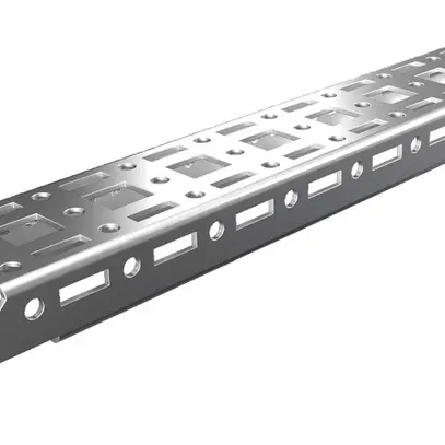 Barre profilée Rittal AX 2394.350 376mm 45.5×10mm gris 