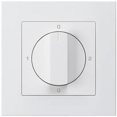Interruttore rotativo INC kallysto.pro 2/1L bianco con manopola 