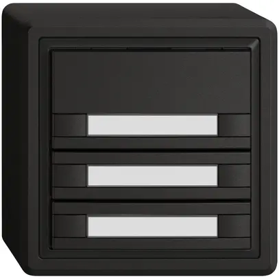 Pulsante KNX RGB AP EDIZIO.liv SNAPFIX® sensore temp.s.LED targ.6× com.1T ne 