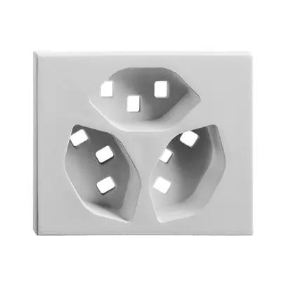 Kit de recouvrement INC FH FLF 3×T23 blanc 