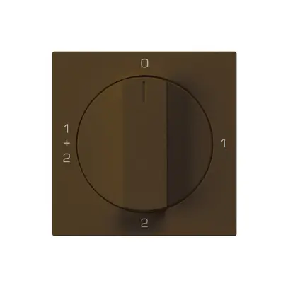Inserto per interruttore rotativo kallysto 1/1L marrone con manopola 