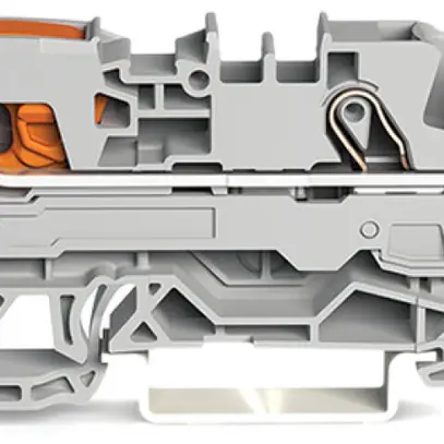 Borne de passage WAGO TopJob-S 6mm² 3L gris série 2106 