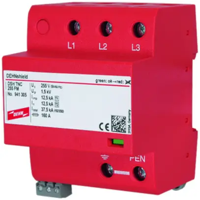 Scaricatore combinato DEHN/elvatec shield TNC FM tipo 1+2/classe I+II 