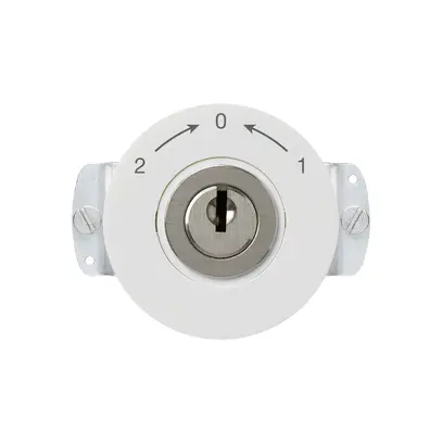 Inserto per contatto rotativo a chiave basico 1L invertitore KABA 8 2-0-1 bianco 
