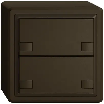 Pulsante KNX RGB AP EDIZIO.liv SNAPFIX® sensore temp.s.LED 2× com.2T ma 