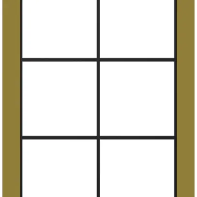 Cadre de recouvrement SIDUS 2×3/3×2 laiton 