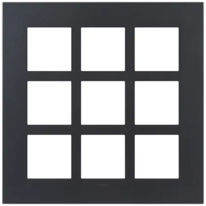 En-tête ENC Legrand Arteor 3×3, graphite 