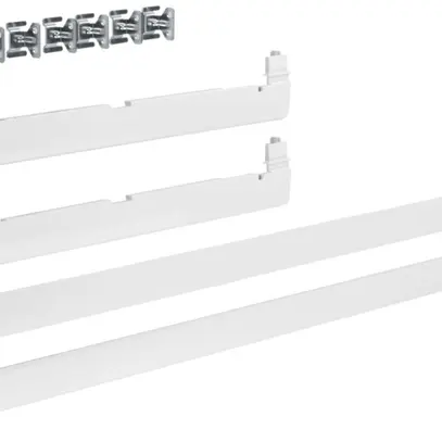 Cornice di elevazione Hager volta 4-file 348×755×9mm IP30 bianco puro 
