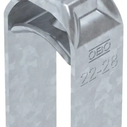 Brida rapida BET 2056 piede a H metallo 22…28mm 2×cavo acciaio Zn-cal-im 