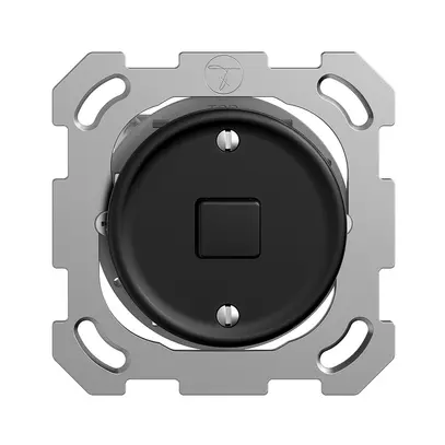 Tasto KNX INC STANDARDdue 1×con LED RGB, con sensore di temperatura, nero 