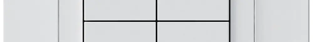 Poussoir KNX ENC Hager BA kallysto.pro C quadruple 94×94mm blanc 