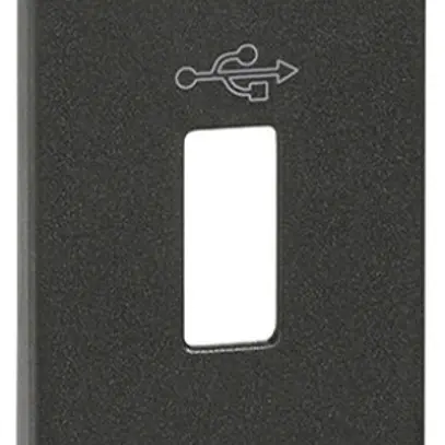 Abdeckung Living Now 1 Modul für USB-Steckdose Typ A schwarz 
