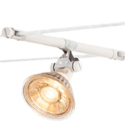 Support pour lampe SLV COSMIC p.TENSEO, GX5.3 35W orientable 2 pcs IP20 blanc 