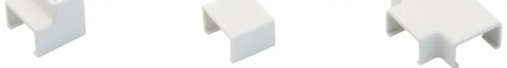 Kit di raccordo Plasfix 21×11.5 bianco canale mini (blister 7 pezzi) 