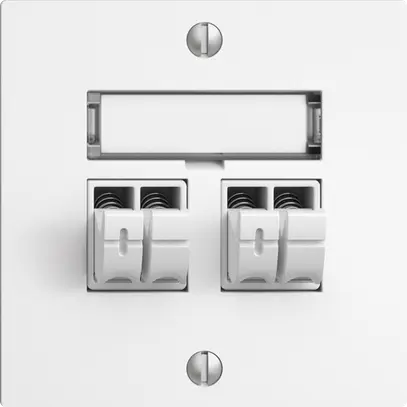Audiodose Push Type EDIZIOdue F, 2×, Beschriftungsset, weiss 