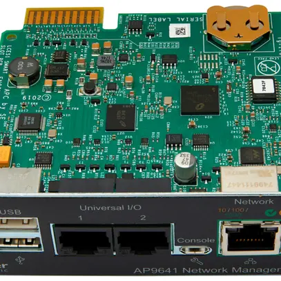 Carte de gestion de réseau ASI avec surveillance des locaux 