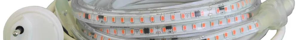 LED-Lichtband DEM QUICKLED 120XS IP65 240V 9.5W/m 1600lm/m rot 5m 