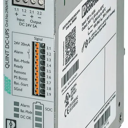 Impianto UPS PX QUINT4-UPS/24DC/24DC/5/PN PROFINET IN 24VDC OUT 24VDC/5 A 