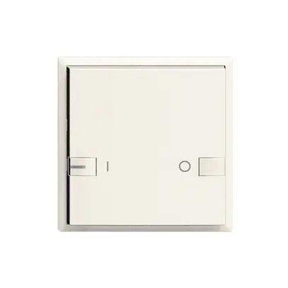 Kit frontal ON-OFF 1c/1t avec LED ZEP 60×60mm blanc 