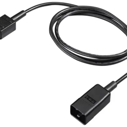 Câble de rallonge Rittal DK 7200.217 C20/C19 230V 3P 16A PVC noir 1.8m 