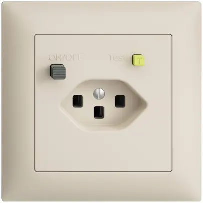 Prise ENC EDIZIOdue T23 FI 30mA FMI, crema 