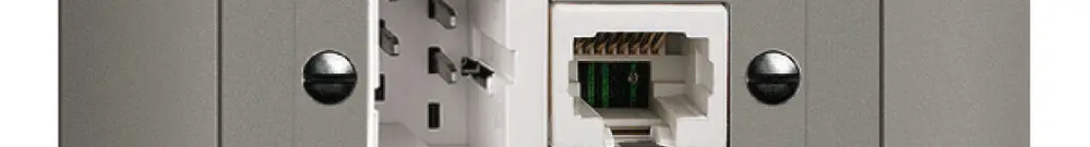 Presa INC xDSL RJ45/TT83 grigio scuro ITplus EDIZIOdue con filtro 