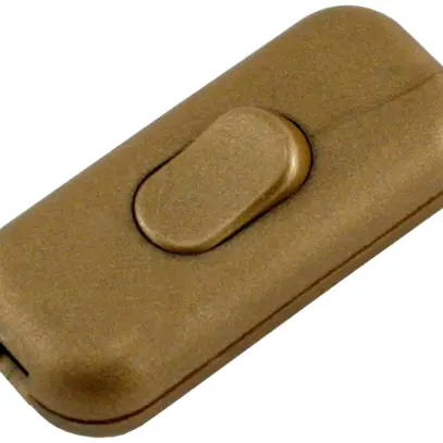 Interruttore di cordone Elektrogros per cavo piatto, oro 