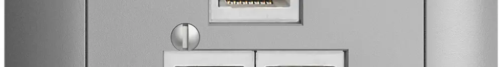 Scatola INC 3×RJ45/s 4P sep. EDIZIOdue R&M swissline silver 