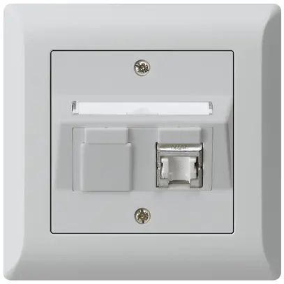 Presa INC kallysto.line C cat.6 1RJ45/s grigio chiaro 