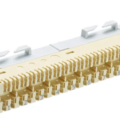 Réglette de coupure R&M 10DA 2×0.65mm, liaison en haut 