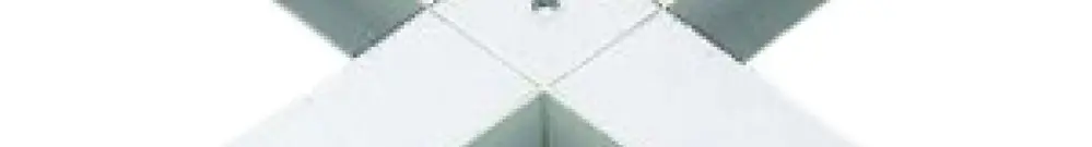 Raccord en X Lytespan 3, argent 