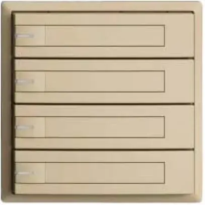 KNX-Taster RGB EDUE, 250mW, m.RGB-LED, m.Papiereinlage, 4×Taste, 1×Tastenb., van 