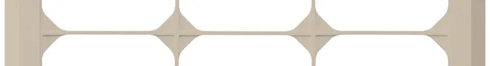Telaio di copertura INC kallysto.line 2×3 beige orizzontale 152×212mm 