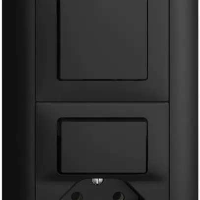 UP-Kombination EDIZIOdue 3/1P+3/T13 schwarz 