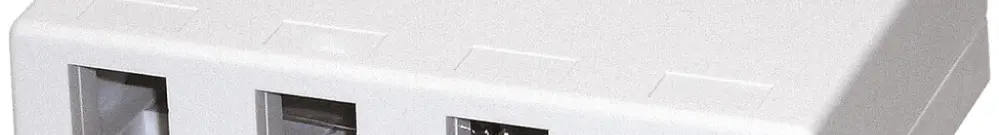 Boîte de raccordement AP KS Dätwyler blanc pour 4 modules 