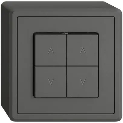 Contact pour stores AP EDIZIO.liv SNAPFIX® 10A 250V 4 touches 2 canaux grf 