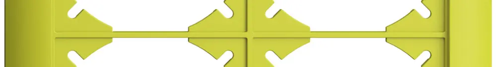Cadre de recouvrement EDIZIOdue 2×2 lemon 