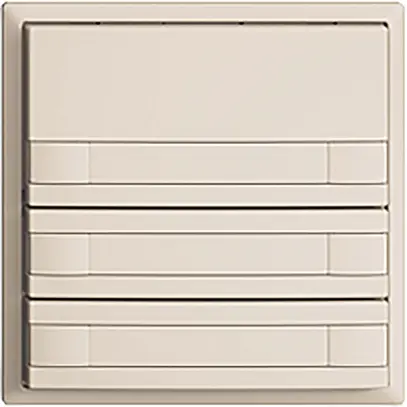 Pulsante INC KNX 6×EDIZIOdue crema RGB senza LED con inserto carta 