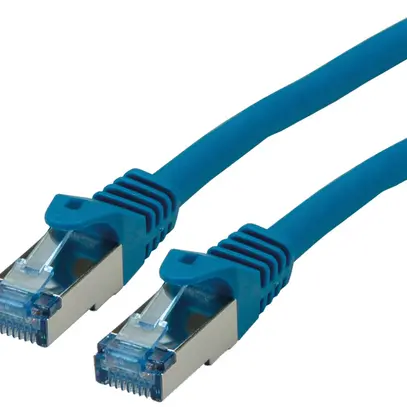Patchkabel RJ45 ROLINE Kat.6A S/FTP AWG26 LSZH blau 1.5m 