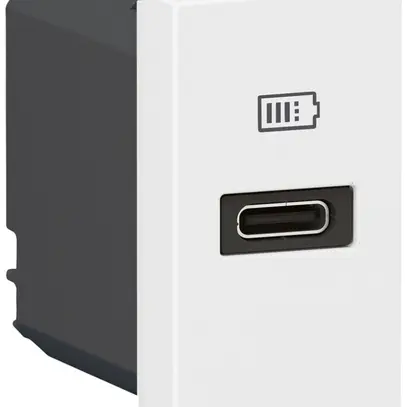 Presa di carica USB INS Mosaic 1×USB-C 3000mA bianco 