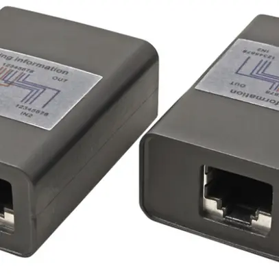 Séparateur Ethernet ROLINE 1×RJ45 8(8) → 2×RJ45 8(4) 10/100Mbit/s blindé 