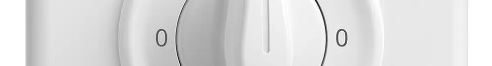 Kit frontale STANDARDdue 0-1-0-1 90×90mm bianco per interruttore rotativo 