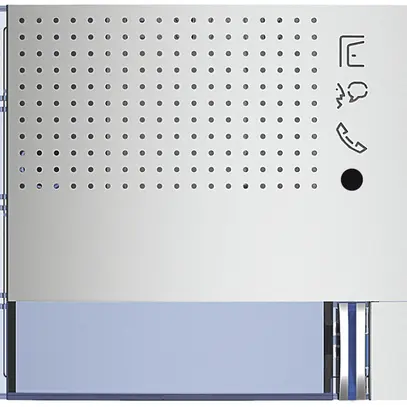 Frontblende für Tür-Lautsprecher-Modul Sfera mit 1 Ruftaste aluminium 