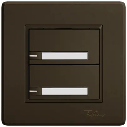 Pulsante universale INC EDIZIO.liv UNI SNAPFIX® c.LED RGB 2× com.1T targ.ma 