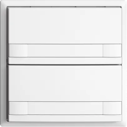 Pulsante INC KNX 2×EDIZIOdue colore bianco RGB senza LED con inserto carta 